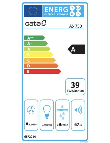 CATA AS 750 Induktsioonipliidiplaat integreeritud õhupuhastiga