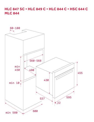 TEKA HLC 847 C WISH Maestro Компактный Combi  духовой шкаф с функциями микроволновки (2)