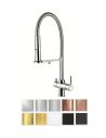 GUGLIELMI PURA Still+Sparkling Kitchen faucet with filtered water connection with pull-out hand schower