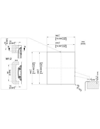 BLANCO ZEROX 340-IF Durinox Stainless Steel Flushmount Kitchen sink