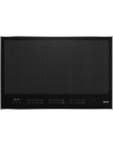 MIELE KM 7678 FR 80cm induksjonskokeplate med ramme i rustfritt stål og full oppvarmingsflate