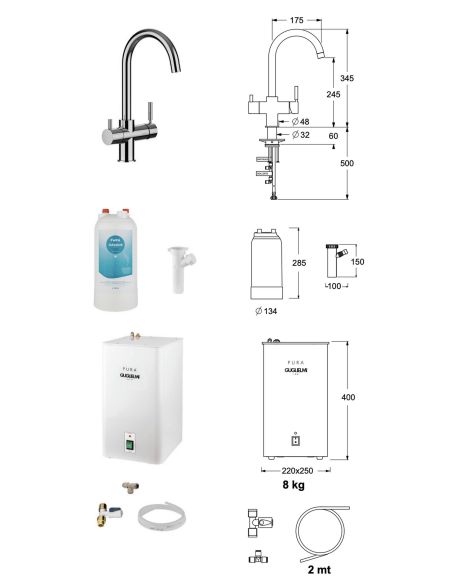 GUGLIELMI PURA G100+Still Kitchen faucet