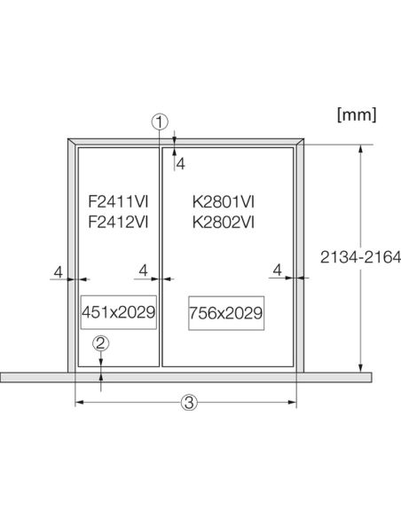 MIELE K 2802 Vi Built-in 90cm Refrigerator