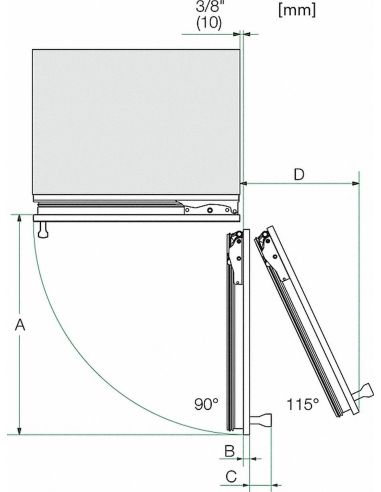 MIELE K 2902 Vi 90cm Integreeritud külmik