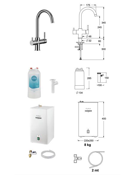 GUGLIELMI PURA G100 Kitchen faucet