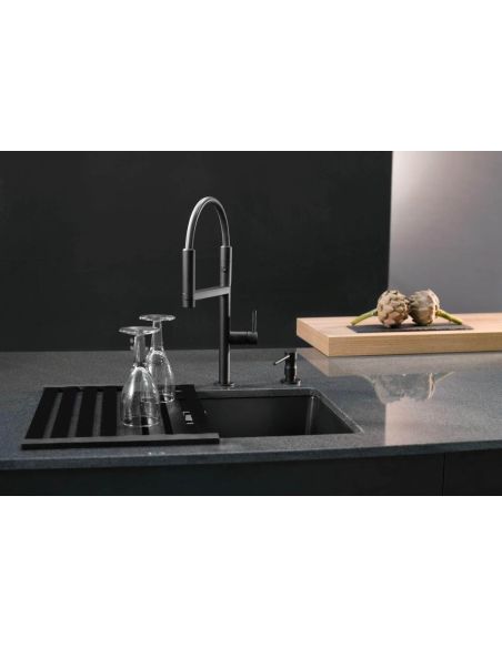 Systemceram Black Rollamatt/ Foldable grid for Kitchen Sink 330x450mm