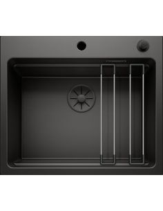 BLANCO ETAGON 6 Black Edition Silgranit Süvistatav Pealt paigaldatav graniit köögivalamu 526339