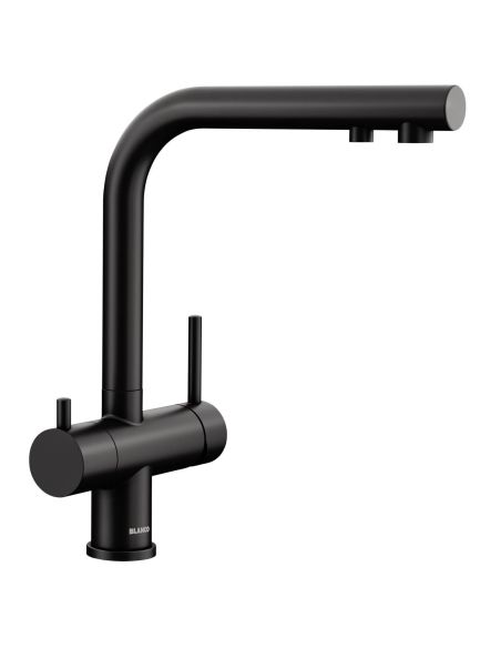 BLANCO FONTAS II BLACK Edition faucet with filtered water connection