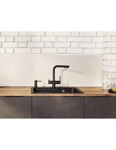BLANCO FONTAS II BLACK Edition faucet with filtered water connection