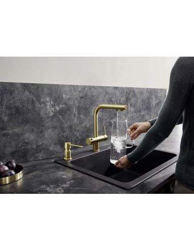 BLANCO FONTAS II BLACK Edition faucet with filtered water connection
