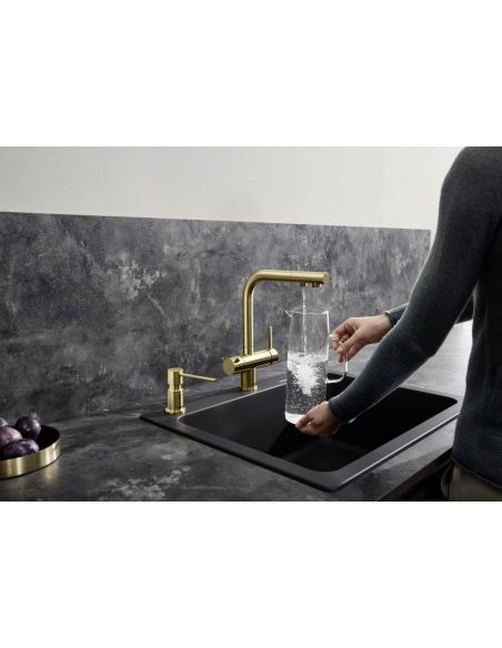 BLANCO FONTAS II BLACK Edition faucet with filtered water connection