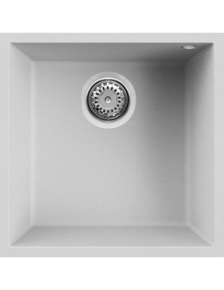 ELLECI QUADRA 102 U 40x40cm под столешницу монтируемая гранитная прямоугольная  Кухонная мойка GRANITEK KERATEK METALTEK