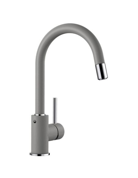 BLANCO MIDA-S SILGRANIT With pull-out hand shower Kitchen Taps (3)