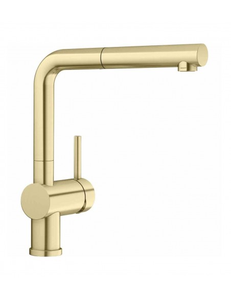 BLANCO LINUS-S GOLD Satin Keittiöhana käsisuihkulla 526684