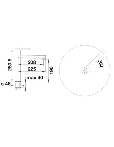 BLANCO linee  Кухонный смеситель 517594 517596