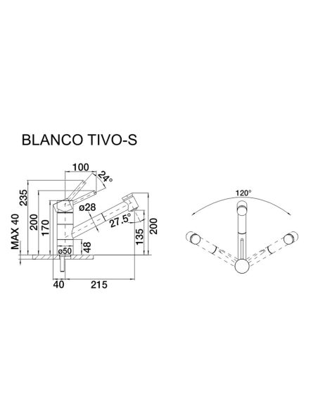 BLANCO TIVO-S Chrome Kitchen Faucet with pull-out hand shower (6)