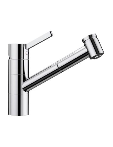 BLANCO TIVO-S Chrome Kitchen Faucet with pull-out hand shower (1)