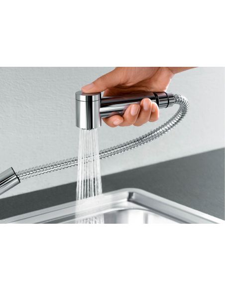 BLANCO TIVO-S Chrome Kitchen Faucet with pull-out hand shower (4)