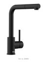 BLANCO MILA-S black matt Kitchen Tap with pull-out hand shower 526660
