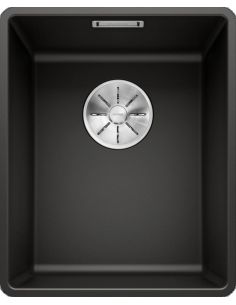 BLANCO SUBLINE 320-F Silgranit Black Matt 525982