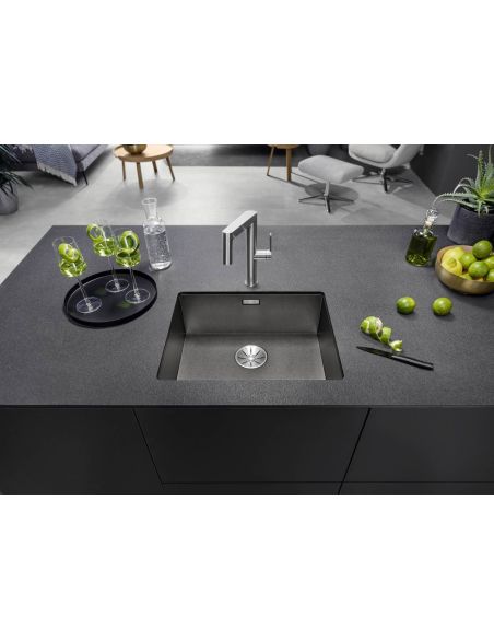 BLANCO ZEROX 500-U Dark Steel InFino must RST altpoolt monteeritav Köögivalamu 526243