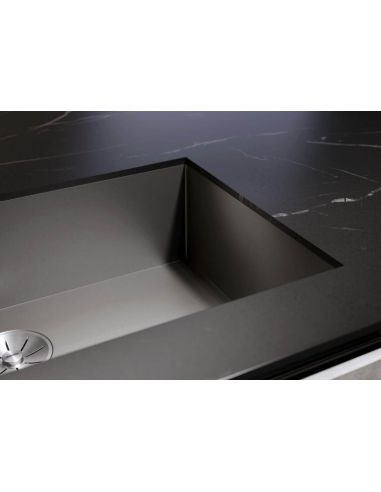 BLANCO ZEROX 700-U Dark Steel InFino RST Alta kiinnitettävä keittiöallas 526244