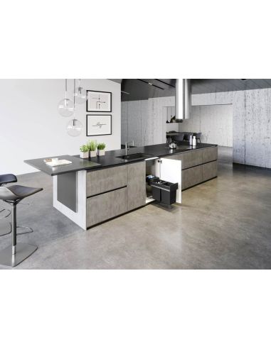 BLANCO ZEROX 700-U Dark Steel InFino RST Alta kiinnitettävä keittiöallas 526244