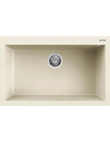 ELLECI QUADRA 130 80cm Päältä asennettava Kivikomposiitista Keittiöallas (7)