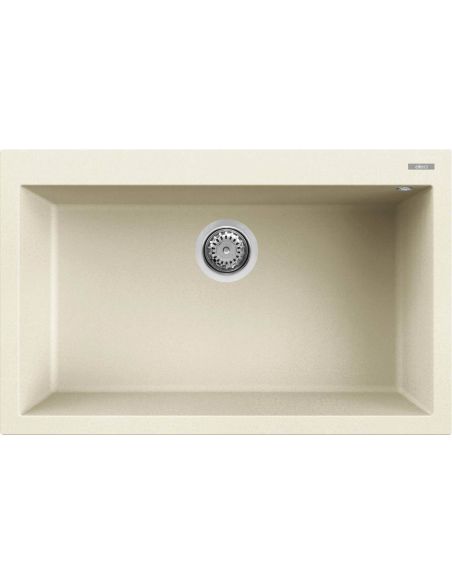 ELLECI QUADRA 130 80cm Päältä asennettava Kivikomposiitista Keittiöallas (7)