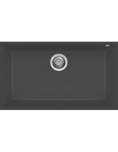 ELLECI QUADRA 130 SOTTOTOP 79X50cm Underlimmad Diskbänk i granit