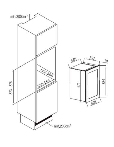 NODOR V 41B Integrated Wine Cooler (2)