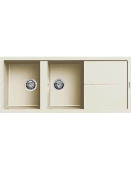 ELLECI UNICO 500 Inset with two bowl Coposite Kitchen sink (3)