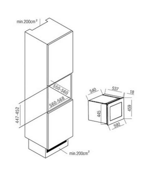 NODOR V24B Интегрируемый Винный шкаф (2)