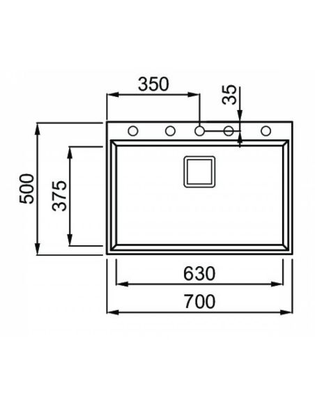 ELLECI KARISMA 120 Inset Composite Kitchen sink GRANITEK METALTEK