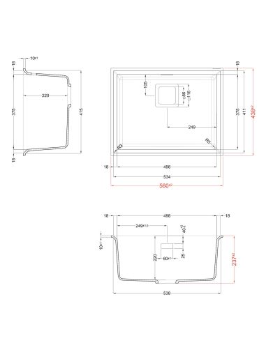 ELLECI KARISMA 105-U Undermount Composite Kitchen sink granitek