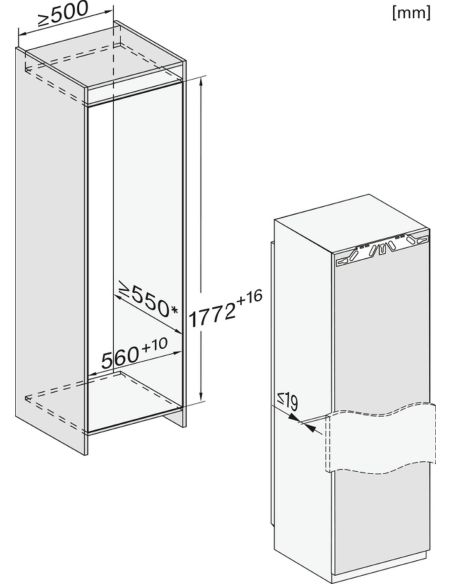 MIELE FNS 7794 D R integreeritav Jäämasinaga Sügavkülmik (7)