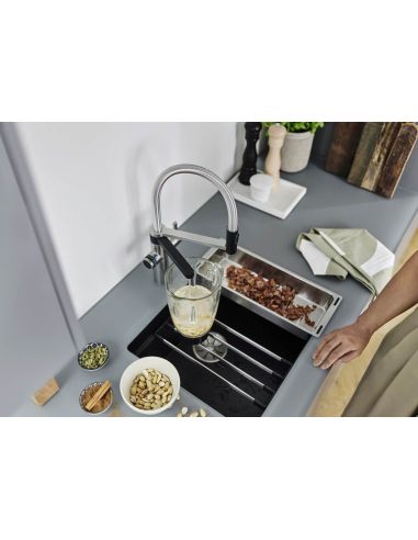 BLANCO DRINK FILTER EVOL-S PRO Combi 3in1 Kitchen Faucet with Shower and Drinking Water Filter