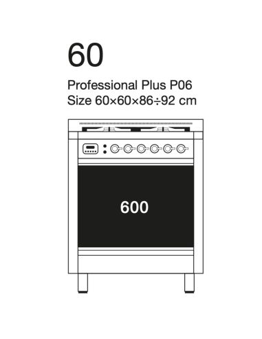 ILVE P06N Professional Plus Cooking block, Nostalgie