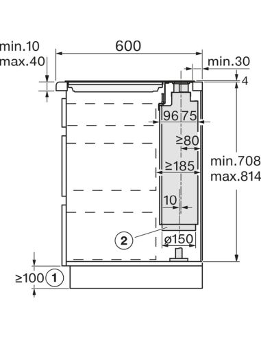 MIELE DAD 4941 Black Levantar 90cm Integreeritav Töötasapinda õhupuhasti (9)