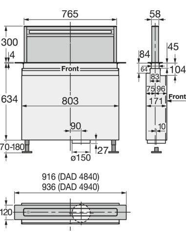 MIELE DAD 4941 Black Levantar 90cm Встраиваемая в столешницу Вытяжка (11)