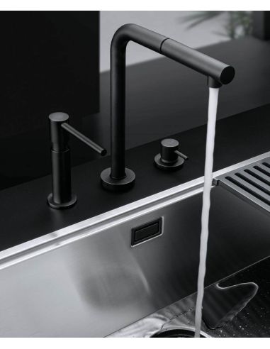 BARAZZA 1DSUN Black Matt Soap Dispenser (2)