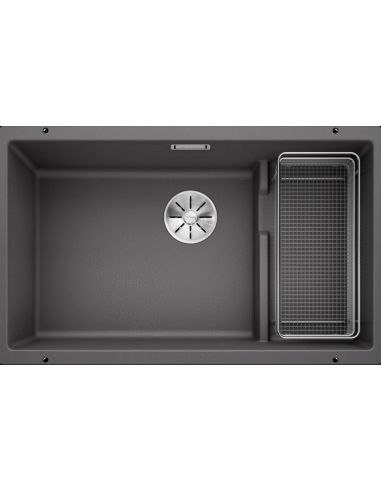 BLANCO SUBLINE 700-U LEVEL Silgranit rostfri med korg Underlimmad Diskbänk