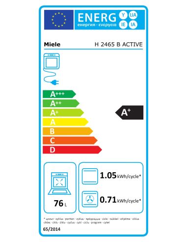 MIELE H 2465 B ACTIVE Kalusteisiin sijoitettava sähköuuni (7)