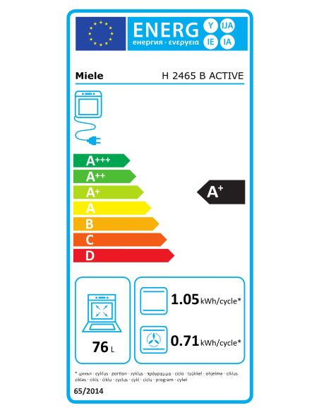 MIELE H 2465 B ACTIVE Kalusteisiin sijoitettava sähköuuni (7)