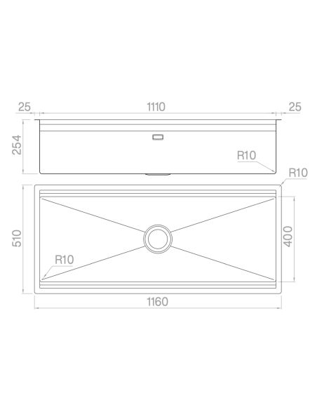 ARTINOX PLANUM XL 111 WORKSTATION With two-level Top mount St. Steel Kitchen sink (8)