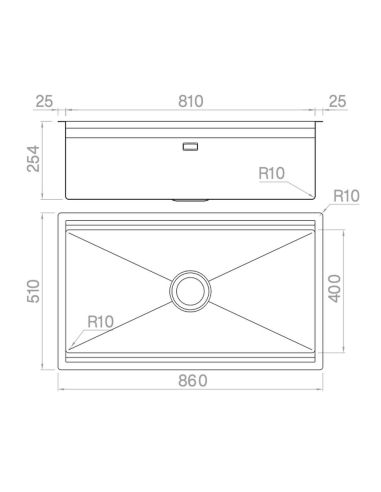 ARTINOX PLANUM XL 81 WORKSTATION With two-level Top mount St. Steel Kitchen sink (10)