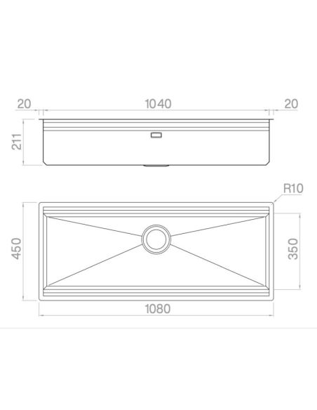 ARTINOX LAYER SBR104 Кухонная мойка из нержавеющей стали (3)