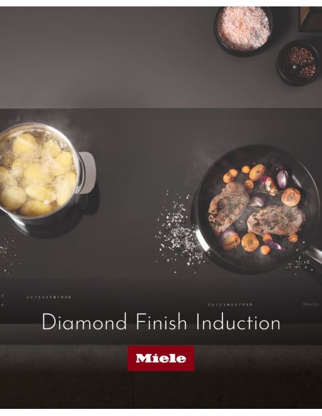MIELE KM 7878-1 FL DIAMOND 80cm Black Matt Without St.Steel frame Induction hob with heating zone over the entire area (4)