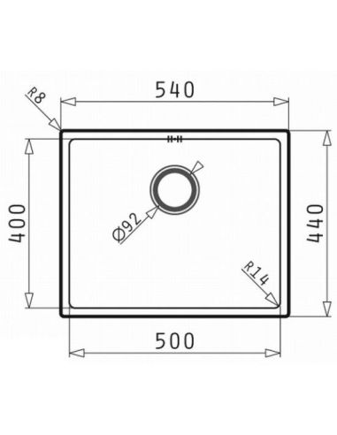 PYRAMIS LYDIA (50x40) 1B Undermount Steel Kitchen sink (2)