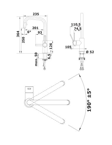 BLANCO JANDORA-S St.Steel Kitchen faucet Tap with pull-out hand shower 526614